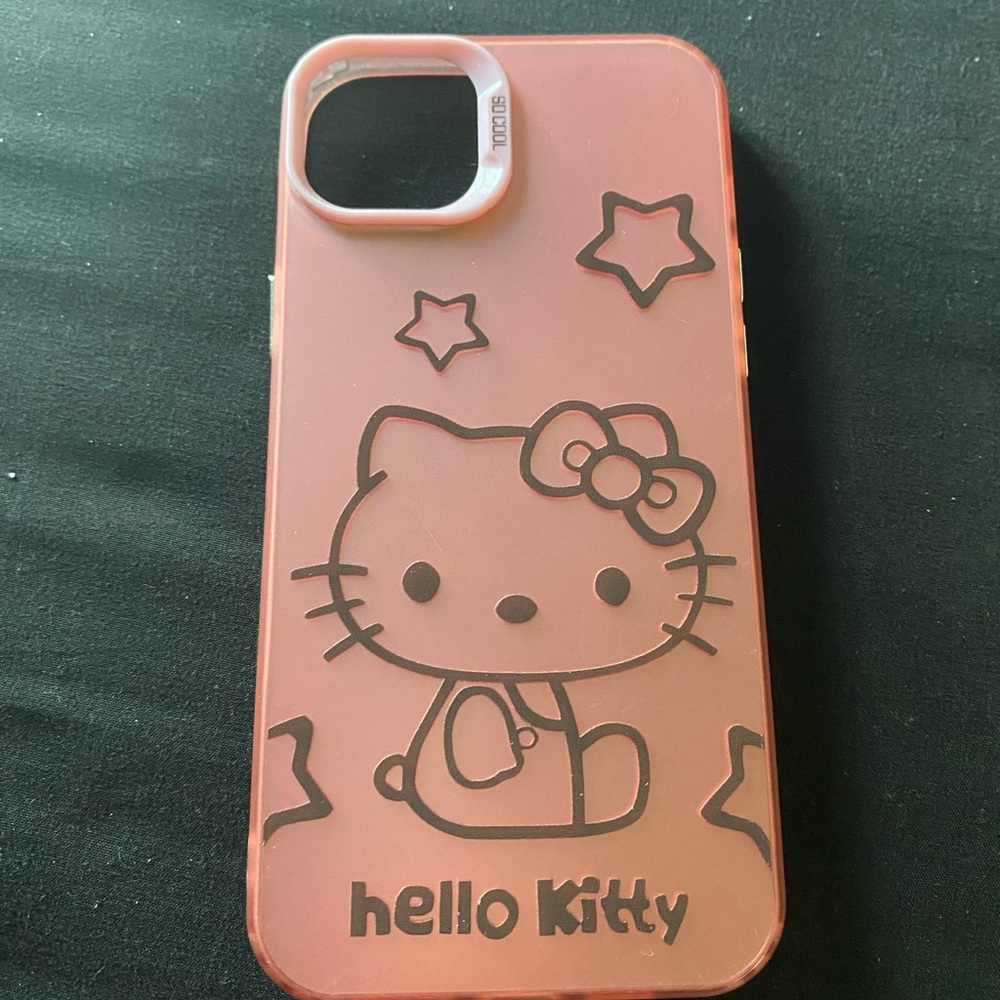 Hello Kitty Pink iPhone Case with Embossed Design